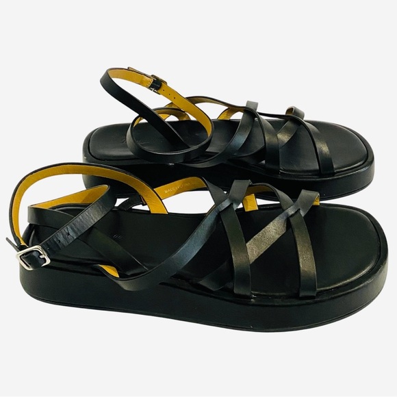 Madewell Sabina Platform Flatform Sandals Black 90s U2K Gladiator Like New - Picture 7 of 10